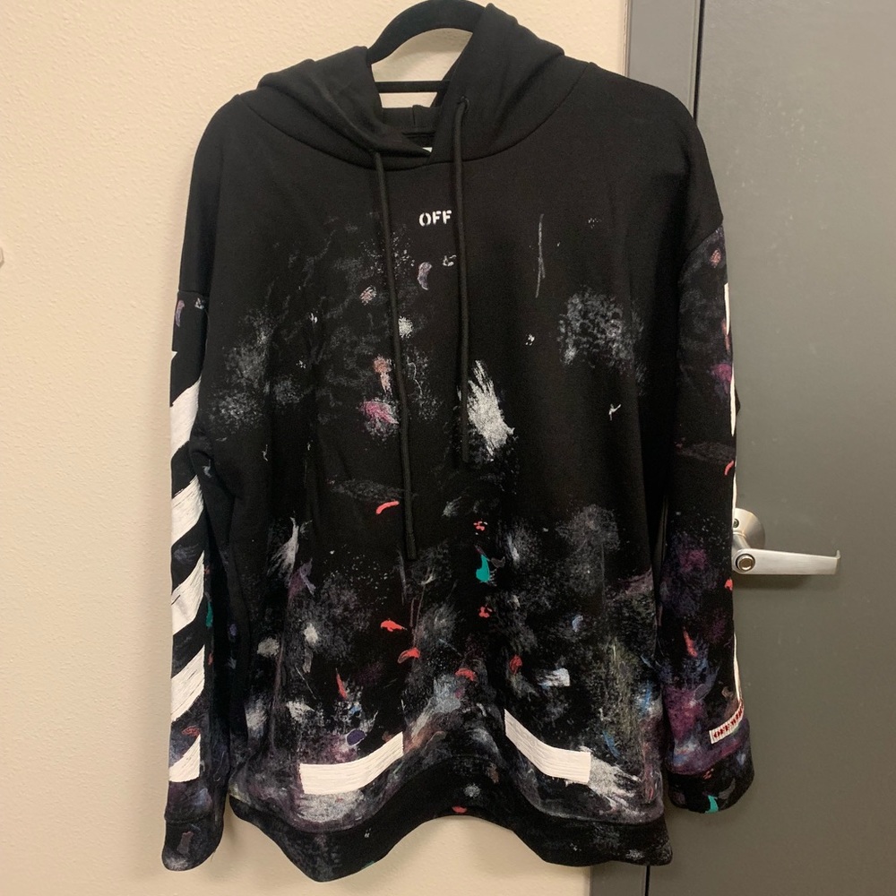 Off White Galaxy Hoodie sz L